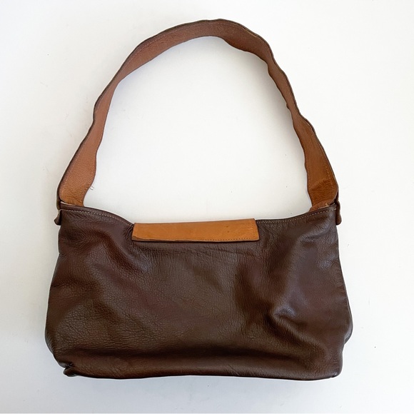 Vintage Lene Brown Tan Leather Shoulder Bag - Picture 3 of 7